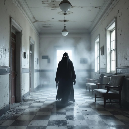 The shadow man  ghost haunted asylum 