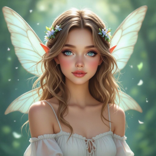 Kobieta o jasnobrązowych włosach do ramion, 
jasnoniebieskich oczach, blada, bez makijażu, ubrana letnio, ale nie odkryta. Delikatna uroda. Wróżka człowiek