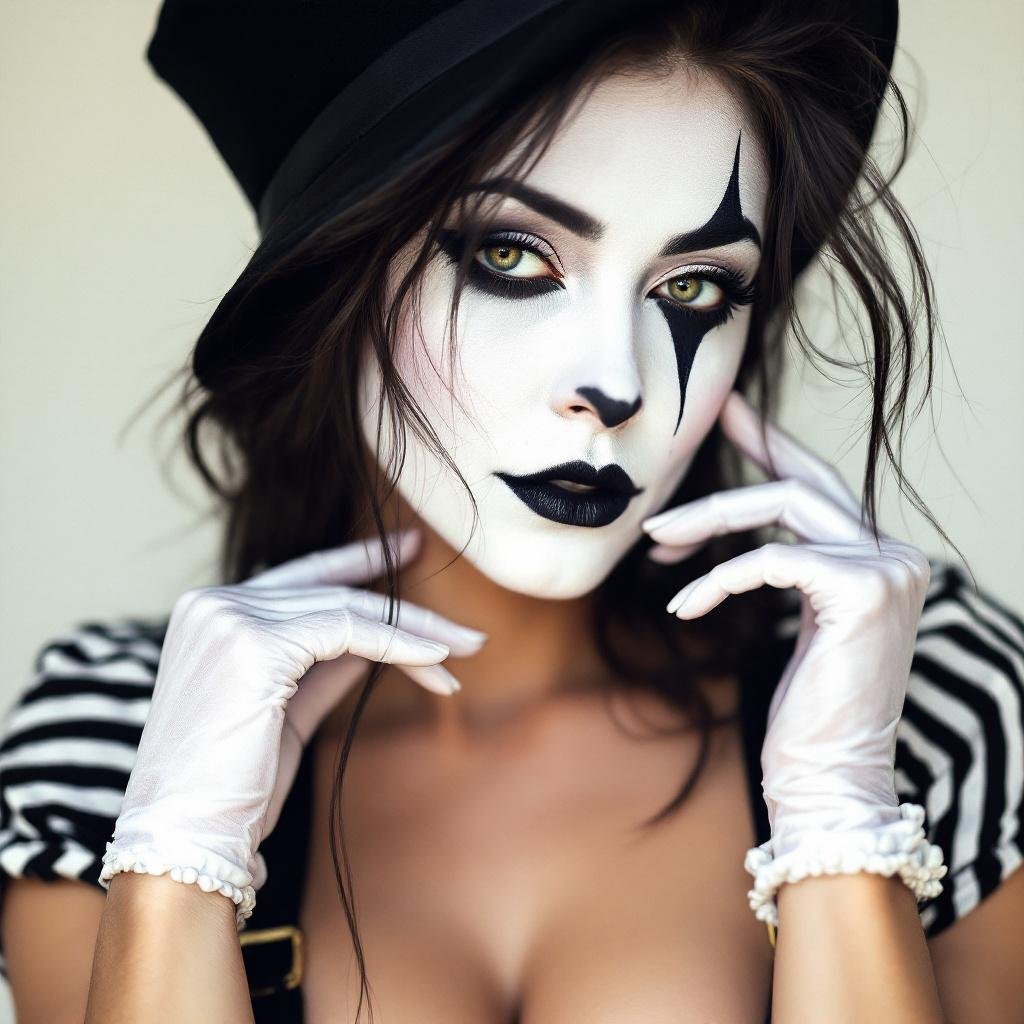 Barbara Palvin as a sexy Mime
