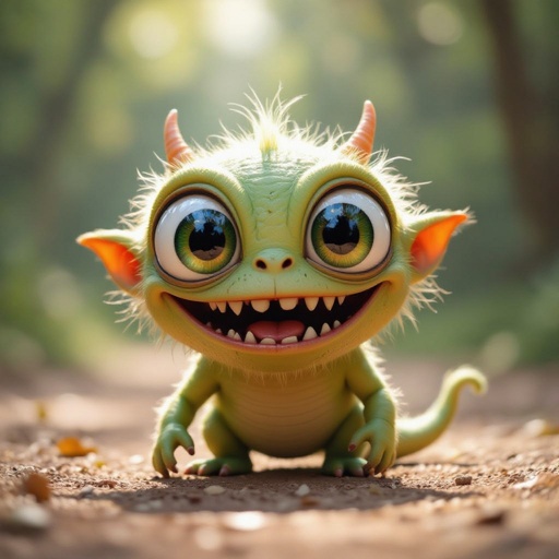 Create a funny alien looking monster