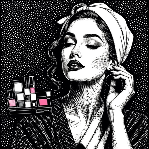 Create a nurse character showing there whole body head to toe, a lady who loves beauty products  