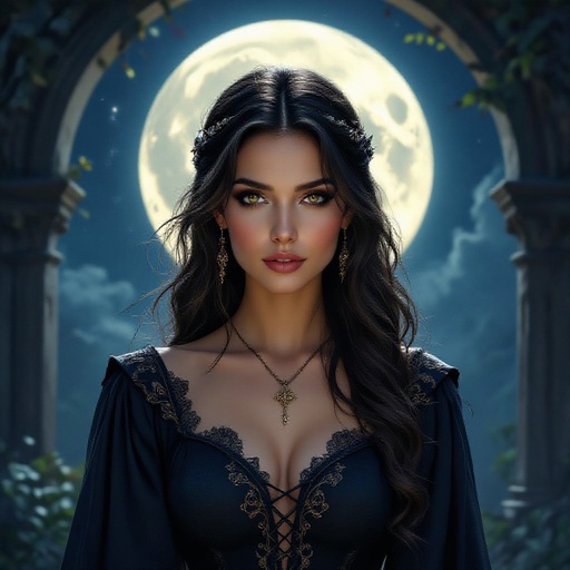 Isabella, The Moonlit Redeemer, was born into a noble vampire lineage, but from a young age, she felt a deep connection to the natural world and a longing to use her powers for good. As she came of age, Isabella witnessed the cruelty and suffering inflicted by her own kind, and her heart was filled with a profound empathy for the cursed and the fallen. Driven by this compassion, she embarked on a journey to seek out those trapped in the throes of darkness, offering them a chance at redemption and a path to healing. With her alluring yet gentle nature, Isabella became a beacon of hope, earning the titles of "The Empress of Empathy" and "The Queen of the Night Garden." Her moonlit grotto, a sanctuary of tranquility and acceptance, became a haven for those seeking to break free from their cursed existence, and her embrace, both comforting and transformative, guided them towards a future of peace and redemption.