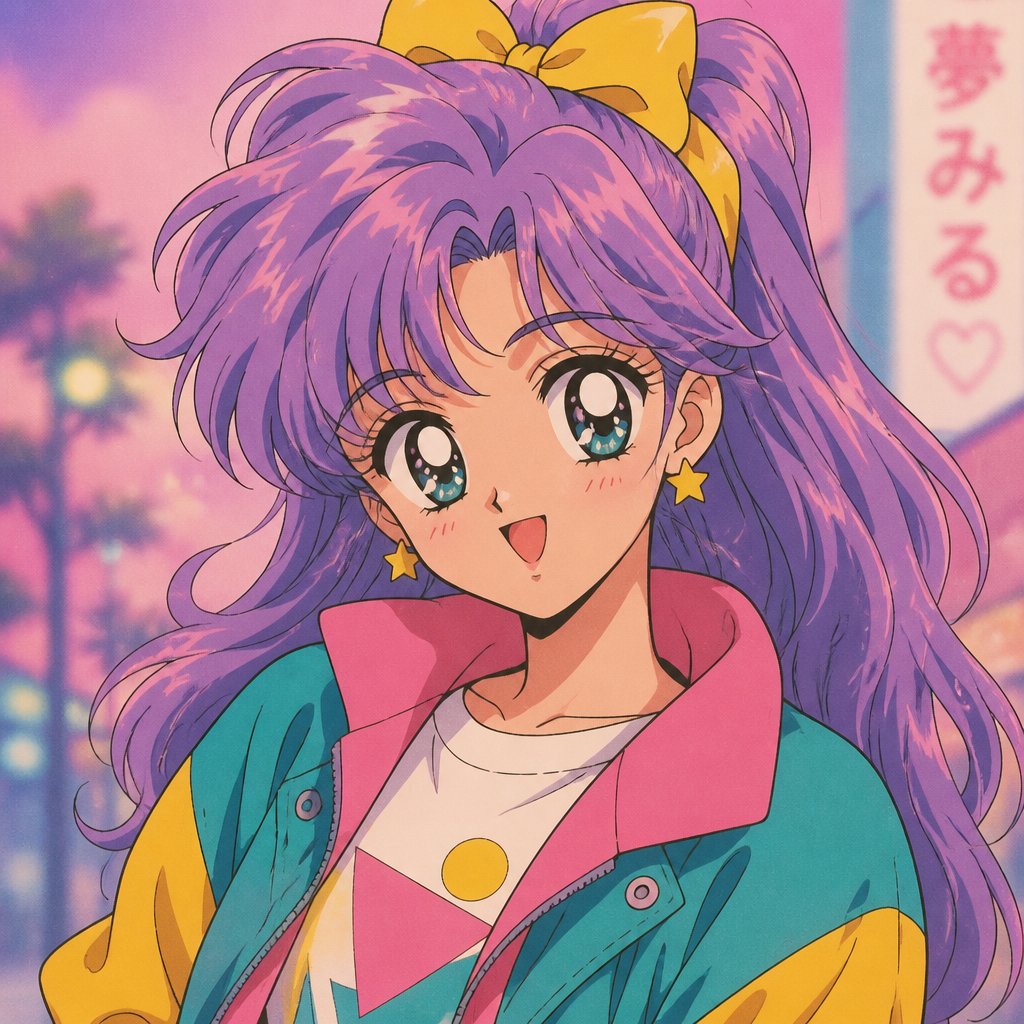 90s anime girl