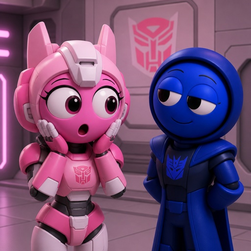 Pinki from sprunki as Elita one getting called Elita Pinki by Jevin from sprunki for the first time 