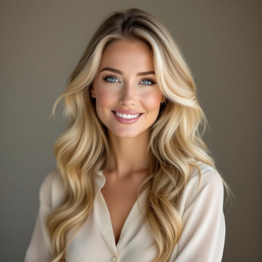 A blonde mother 