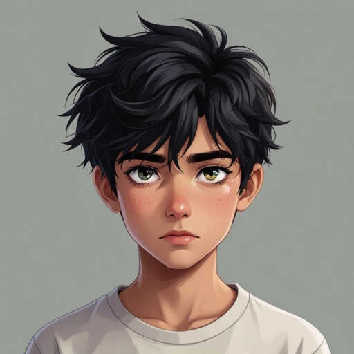 Telekinetic and dark manipulation powers boy teenager 17 years old dark with bad past and mysterious and quite