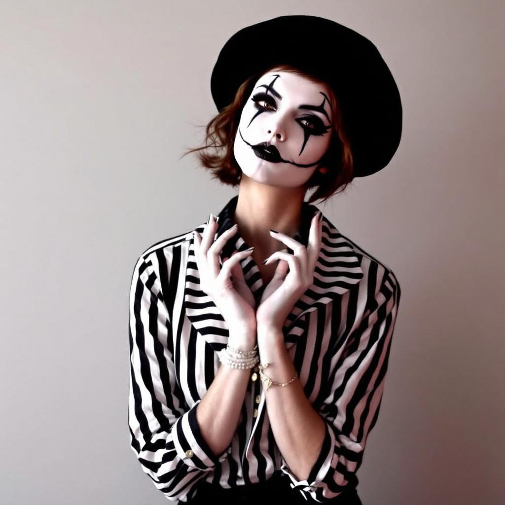 Barbara Palvin as a Mime
