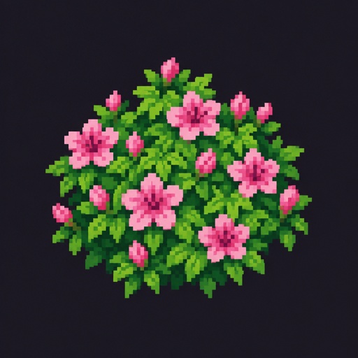 Azalea for a fantasy game set in modern times, top-down style