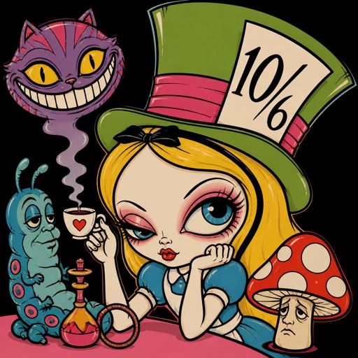 10/6 like on the Mad hatters hat