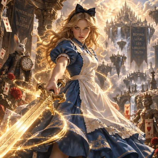 Alice from Alice in wonderland has a grudge 