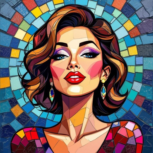 Create a character showing there whole body head to toe, a lady who will has attitude but is funny looking and loves lipgloss 