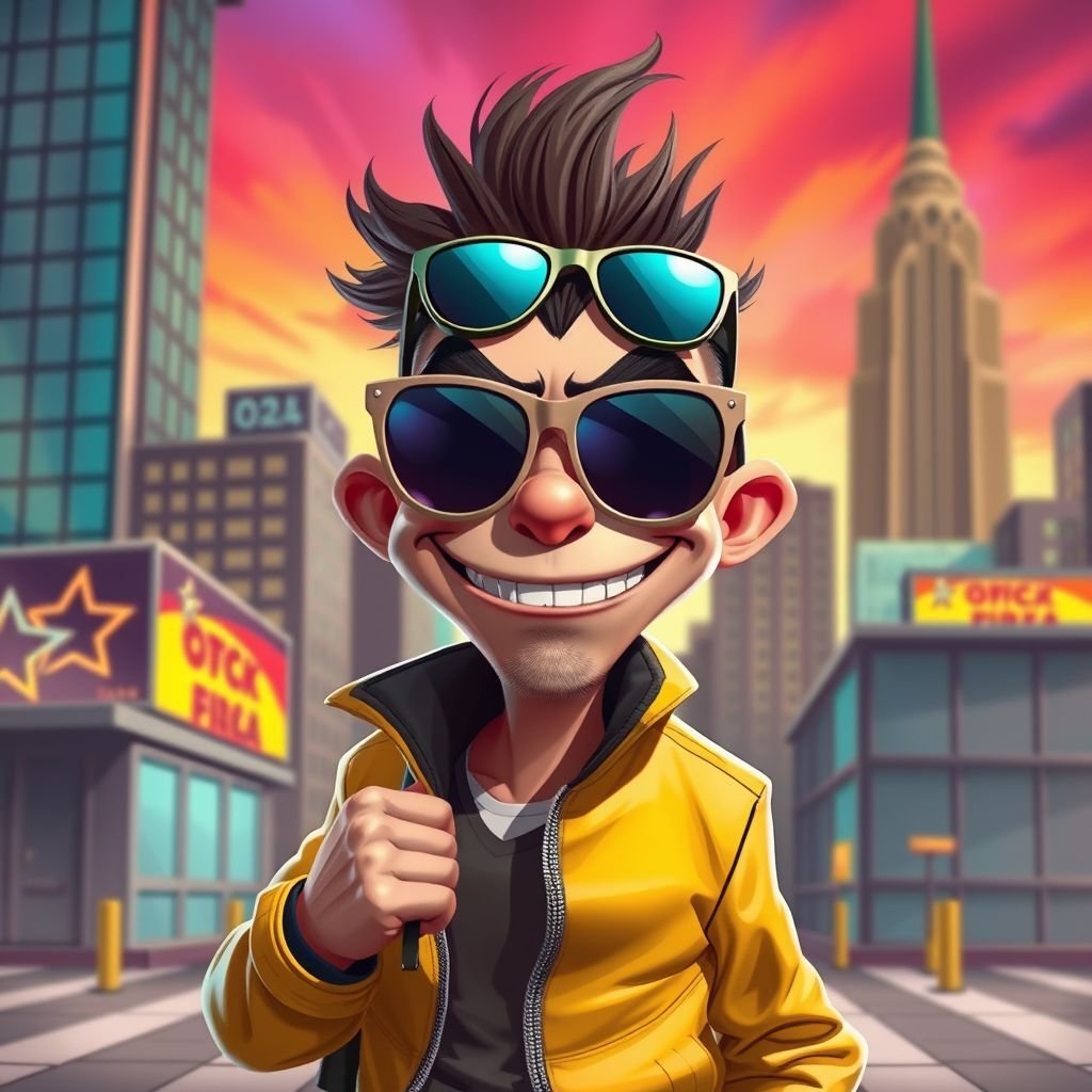 Create a funny cocky arrogant character  