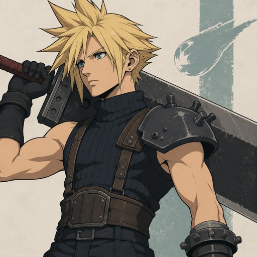 Cloud from final fantasy 7