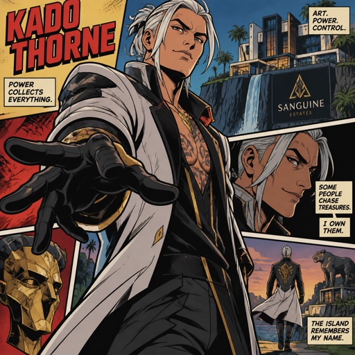 accurate Kado Thorne from Fortnite white hair