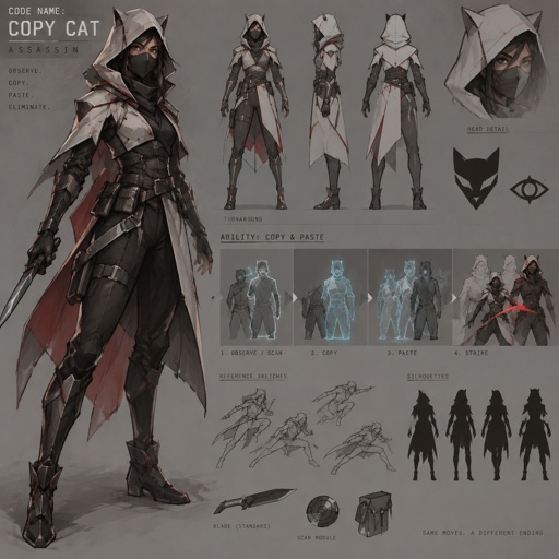 assassin name code, copy cat, copy and paste ability