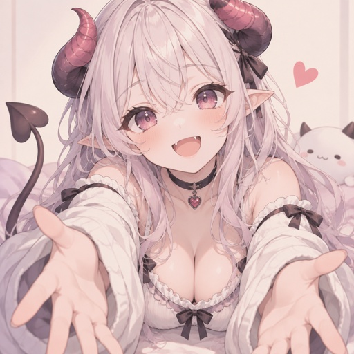 Female monster, trying to look friendly 
