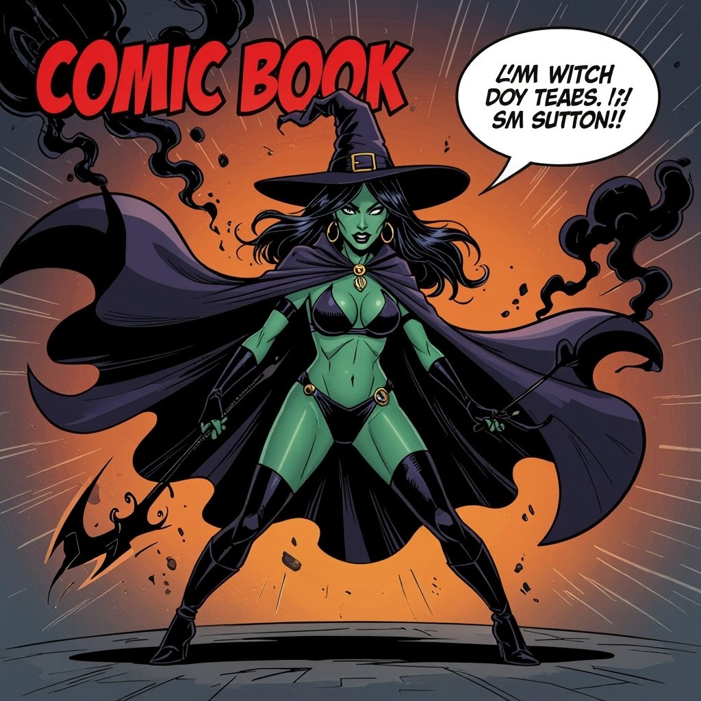 sexy shadow demon witch gypsy slate grey skin large black billowing cloak that emits darkness and shadow smoke. Two piece. Witches Hat. Wields Black Evil Shadow Smoke Daggers