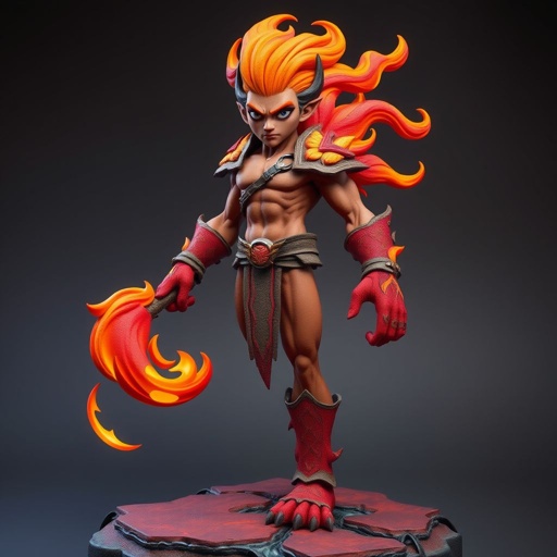 Create a character: battle hero Rhen the Fire-Singer – A lean, muscular man. Show him head to toe including his shoes.
