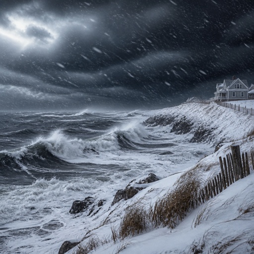 The Nor’easter in all its fury, like in the storm of the century 
