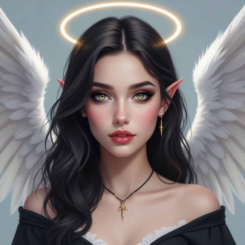 Half vampire half angel 