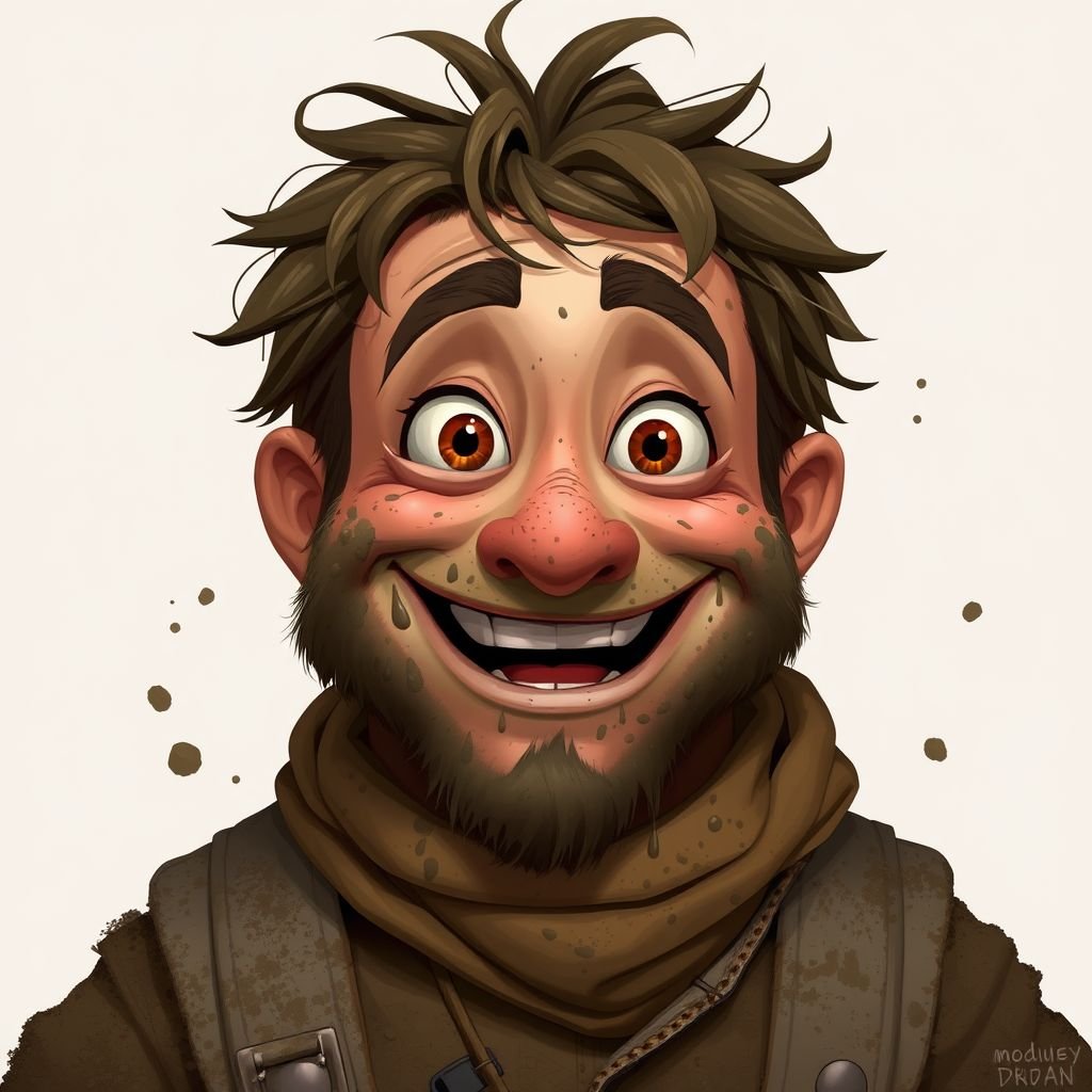 Create a adult funny character name mud dud