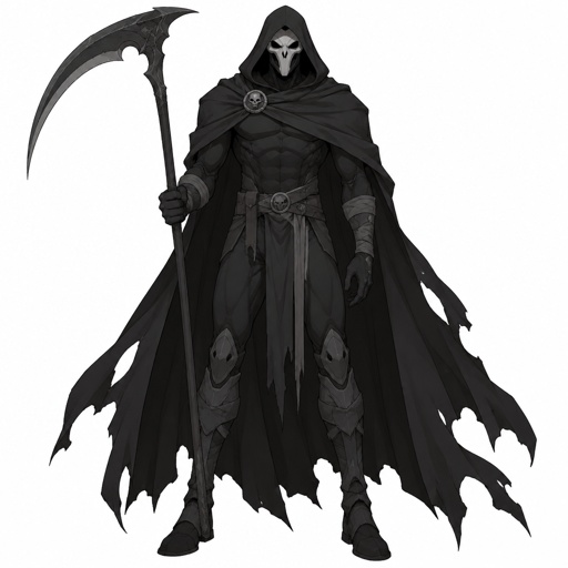 Male superhero grim reaper inspired , simple costume