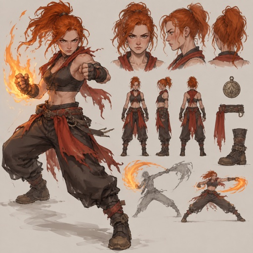 Fiery ginger fighter