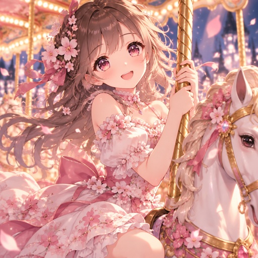 Carousel Pretty Dress adorable Floral Sweet Blossom 