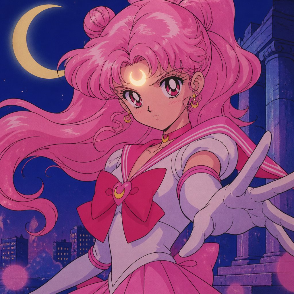80s anime pink sailor senshi