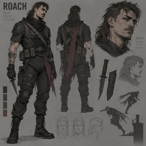 assassin name roach, mullet