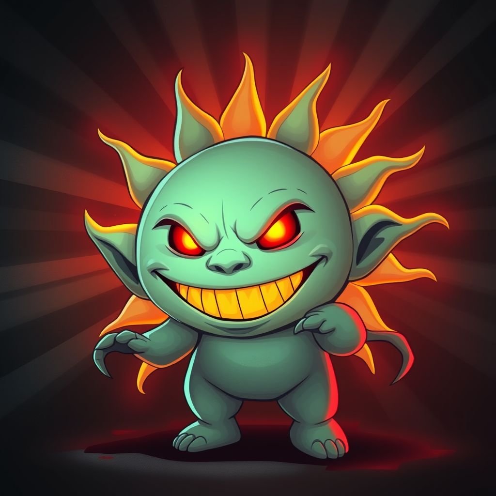 Evil teletubby baby sun