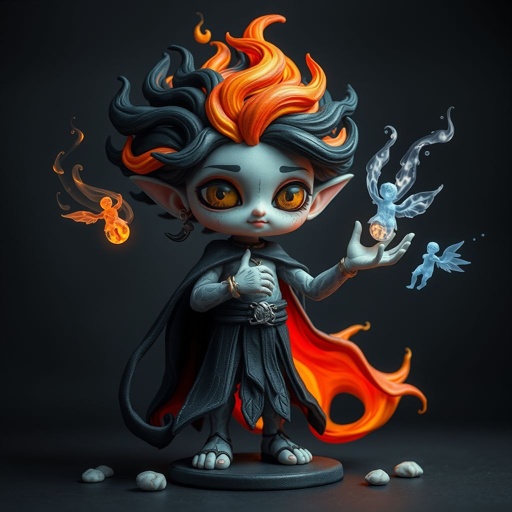 Give me a image showing power of shadow fire frost and mind control 