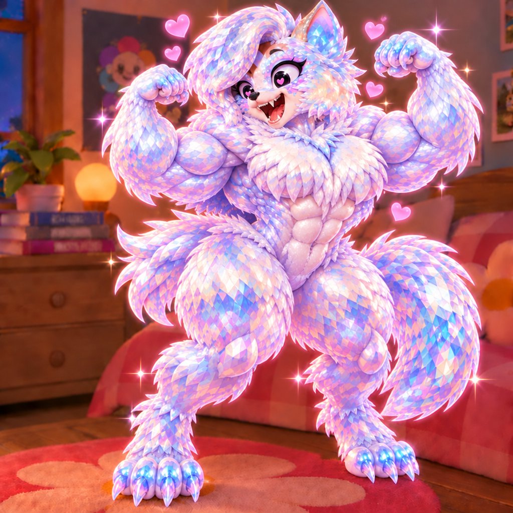 a very cute furry animal standing on its hind legs