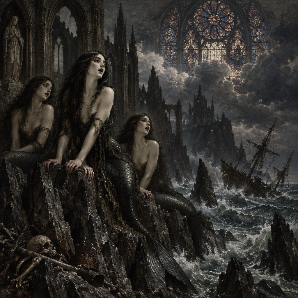 The sirens call The Siren's Call (Mythological creatures whose beautiful, sweet singing lured sailors to wreck on hidden rocks.)