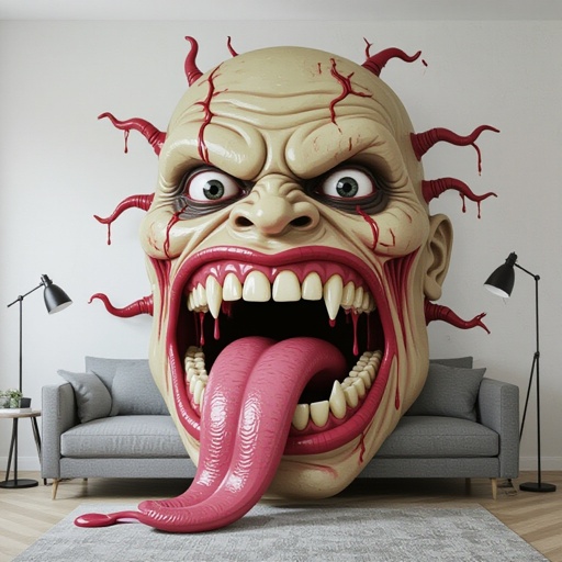 Scary Human titan big mouth 