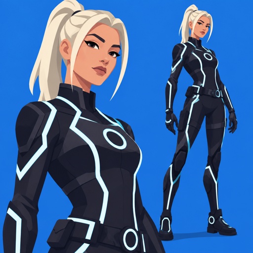 Female Light rider supernovas, from Fortnite 