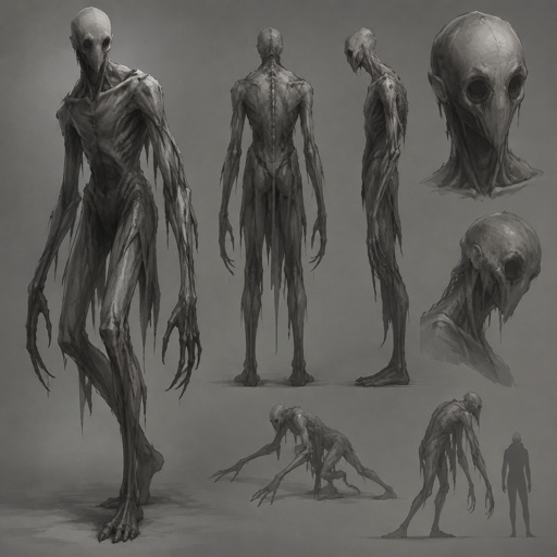 scary grey gradian creature humanoid, switches places to avoid damage
