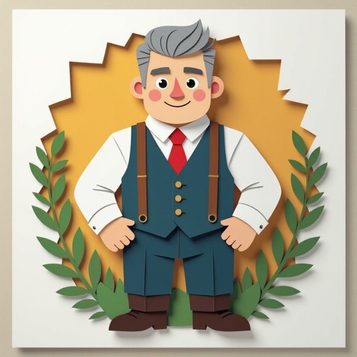 New 28-year-old dwarf, cut scar on left eye, simple lower-class formal clothing, short gray hair and white hair