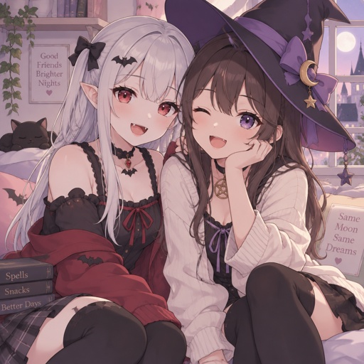 GuteVampirin und gute Hexe