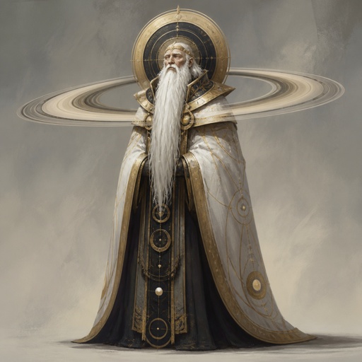 time lord with saturn sings white beard