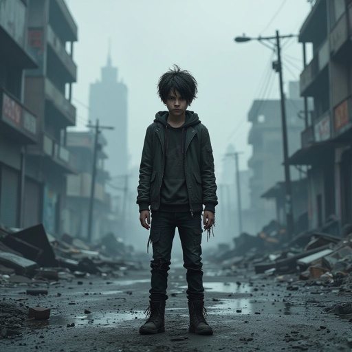 Telekinetic and dark manipulation powers boy teenager 17 years old dark with bad past and mysterious and quite