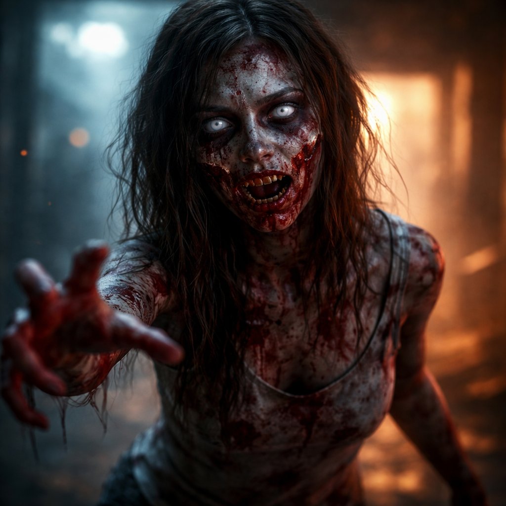 Create an zombie girl