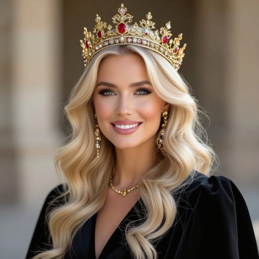 A blonde queen