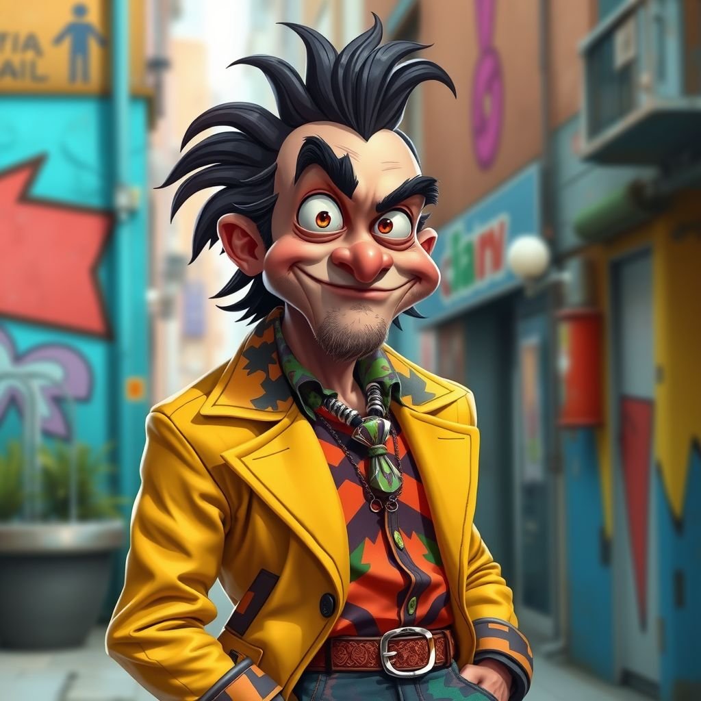 Create a funny cocky arrogant chracter