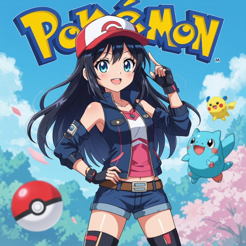 Pokémon Trainer Beautiful Babe