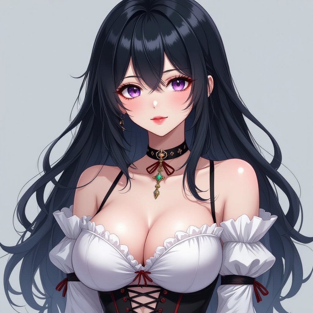 A vampire with extremely large breasts.