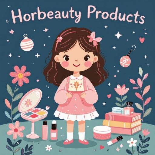 Create a character showing there whole body head to toe, a lady who loves beauty products  