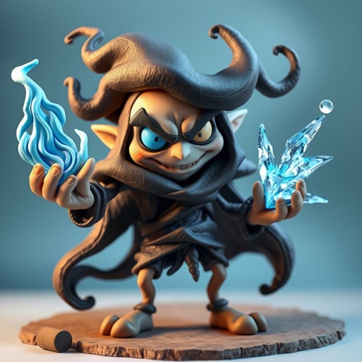 Give me a image of an item showing power of shadow fire frost and mind control 