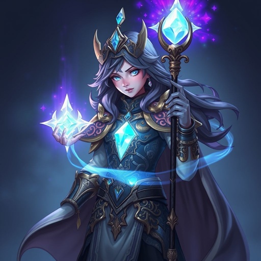 Brilliantly sparkling magical gem