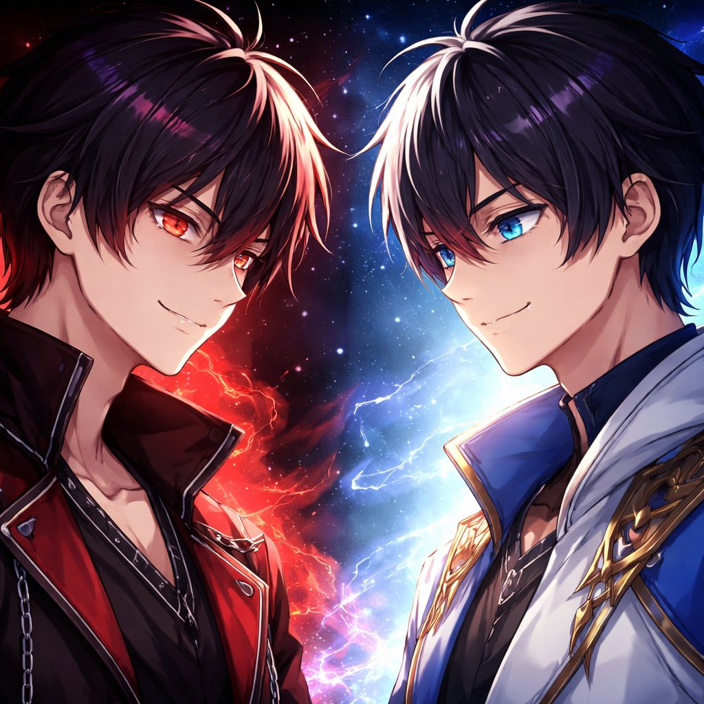 One evil twin and one good twin